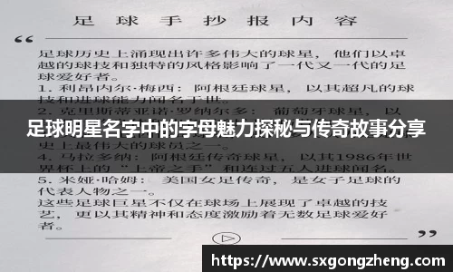 足球明星名字中的字母魅力探秘与传奇故事分享