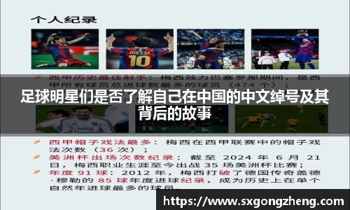 足球明星们是否了解自己在中国的中文绰号及其背后的故事